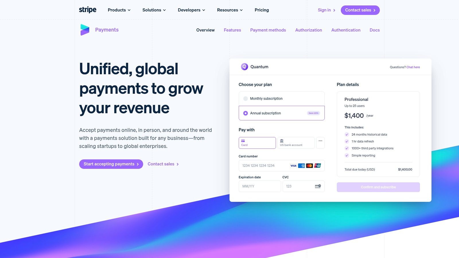 Stripe's Payment Processing