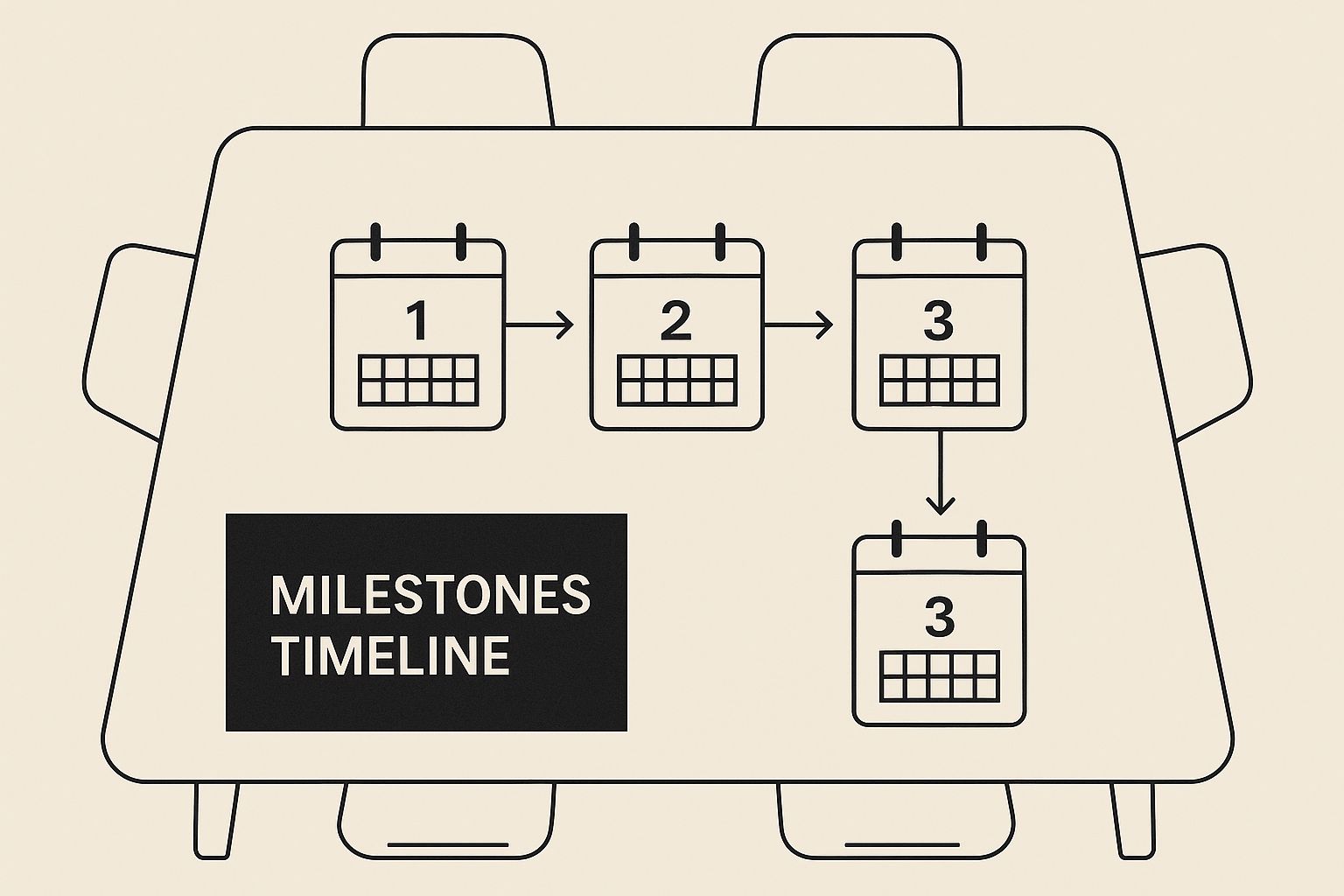Infographic about how to create a product roadmap
