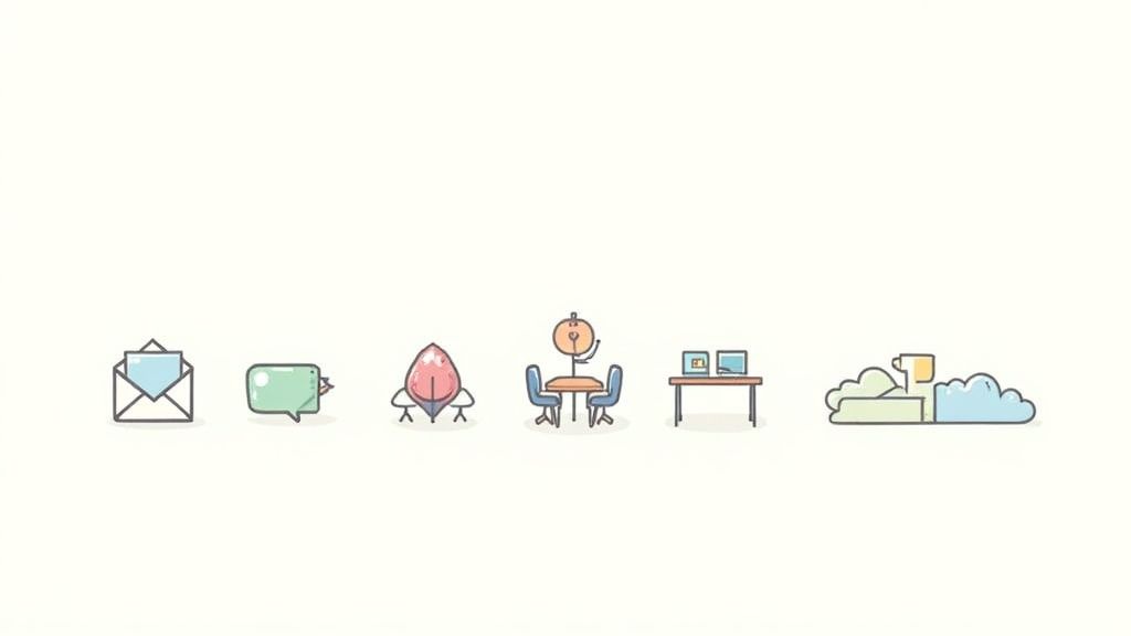 A diverse group of professionals collaborating in a modern office, symbolizing successful stakeholder engagement.