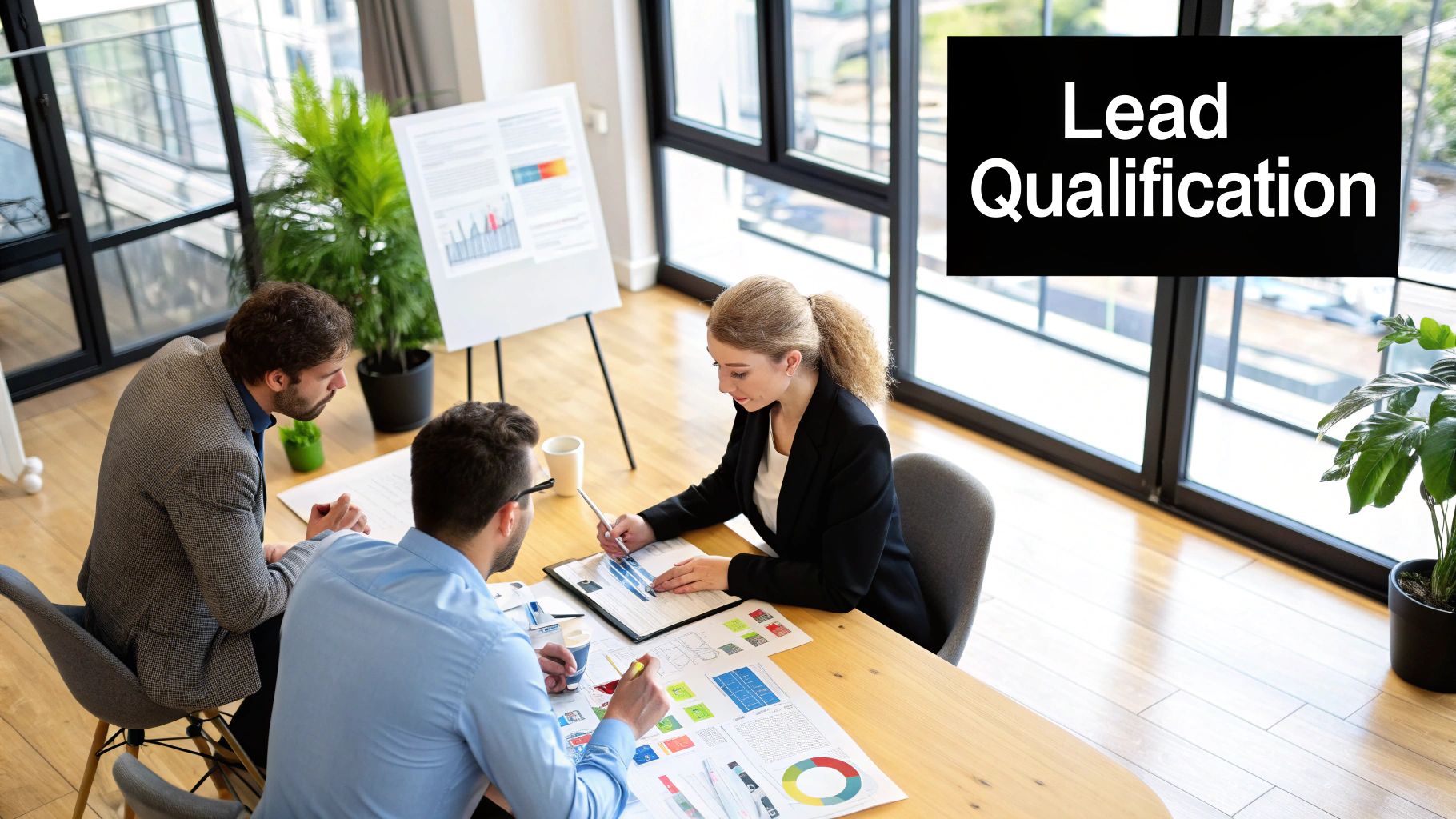 A person looking at a tangled mess of wires, representing a broken lead qualification process.