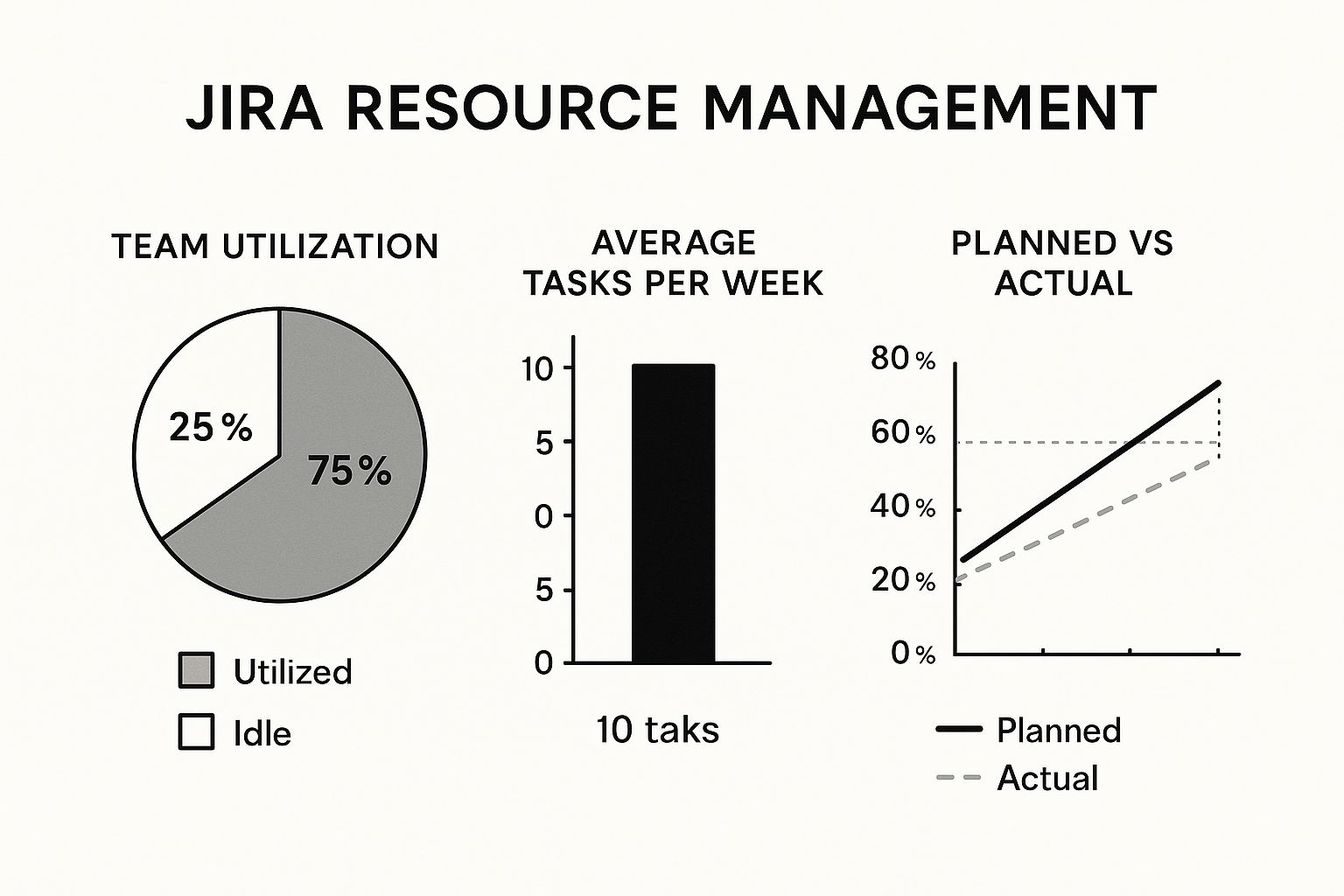 Infographic about jira resource management