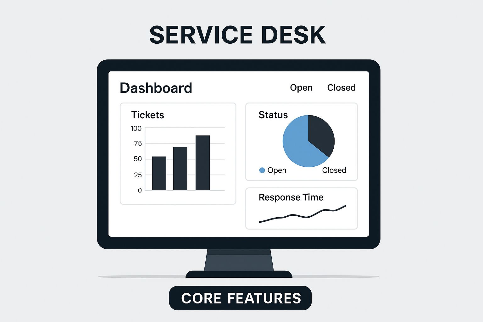 Infographic about enterprise service desk