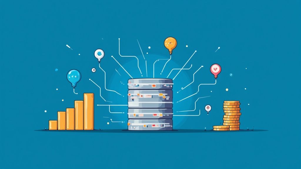 Infographic showing key data about Better Data Management and Analytics