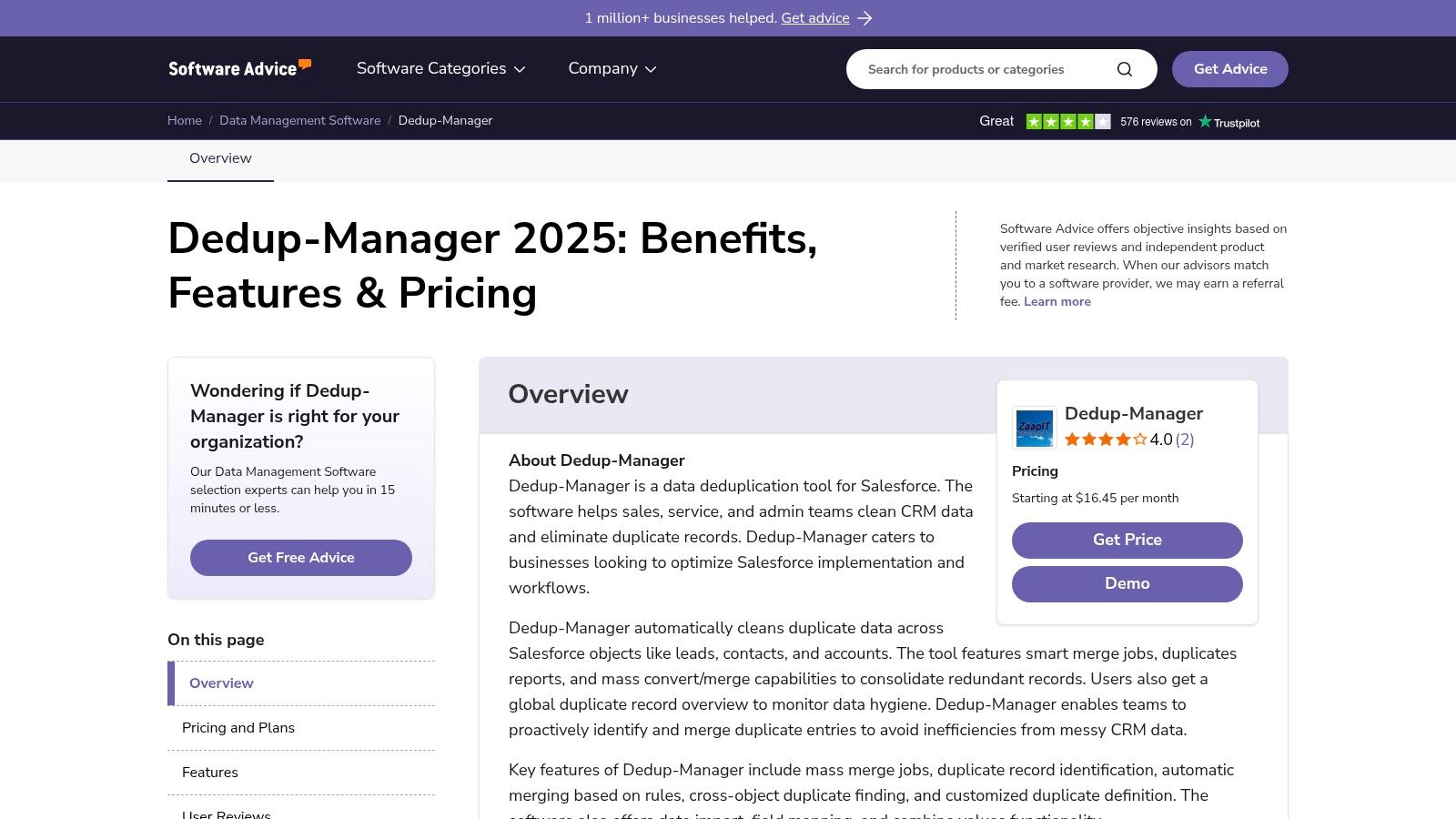 Dedup-Manager by ZaapIT