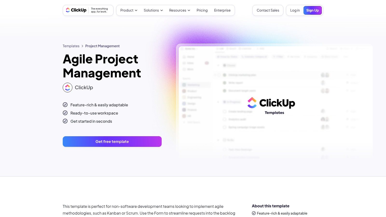 ClickUp Template Center