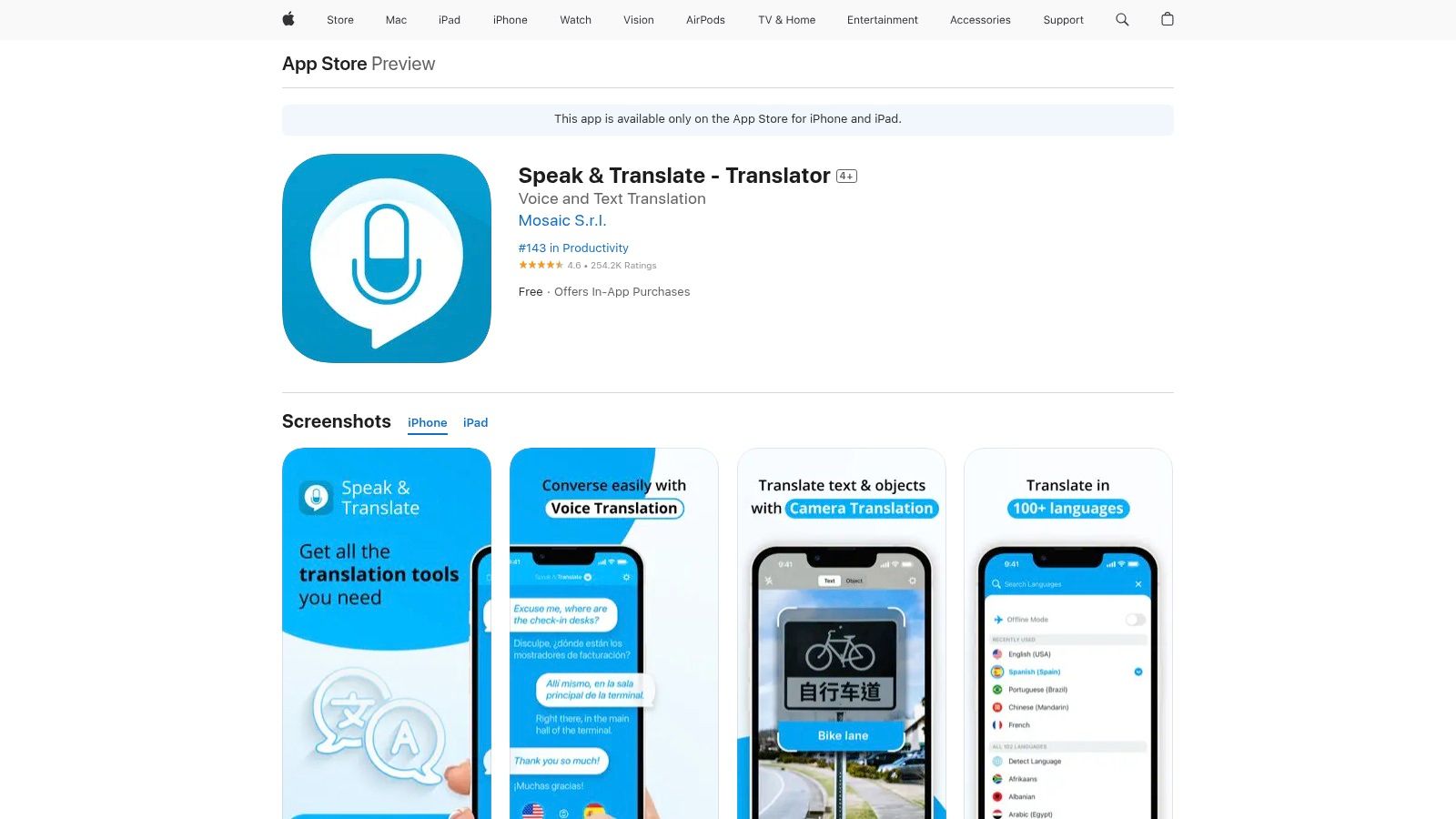 Speak & Translate