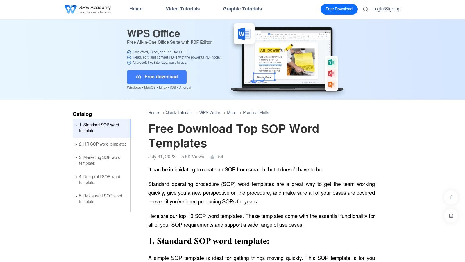 WPS Office Academy