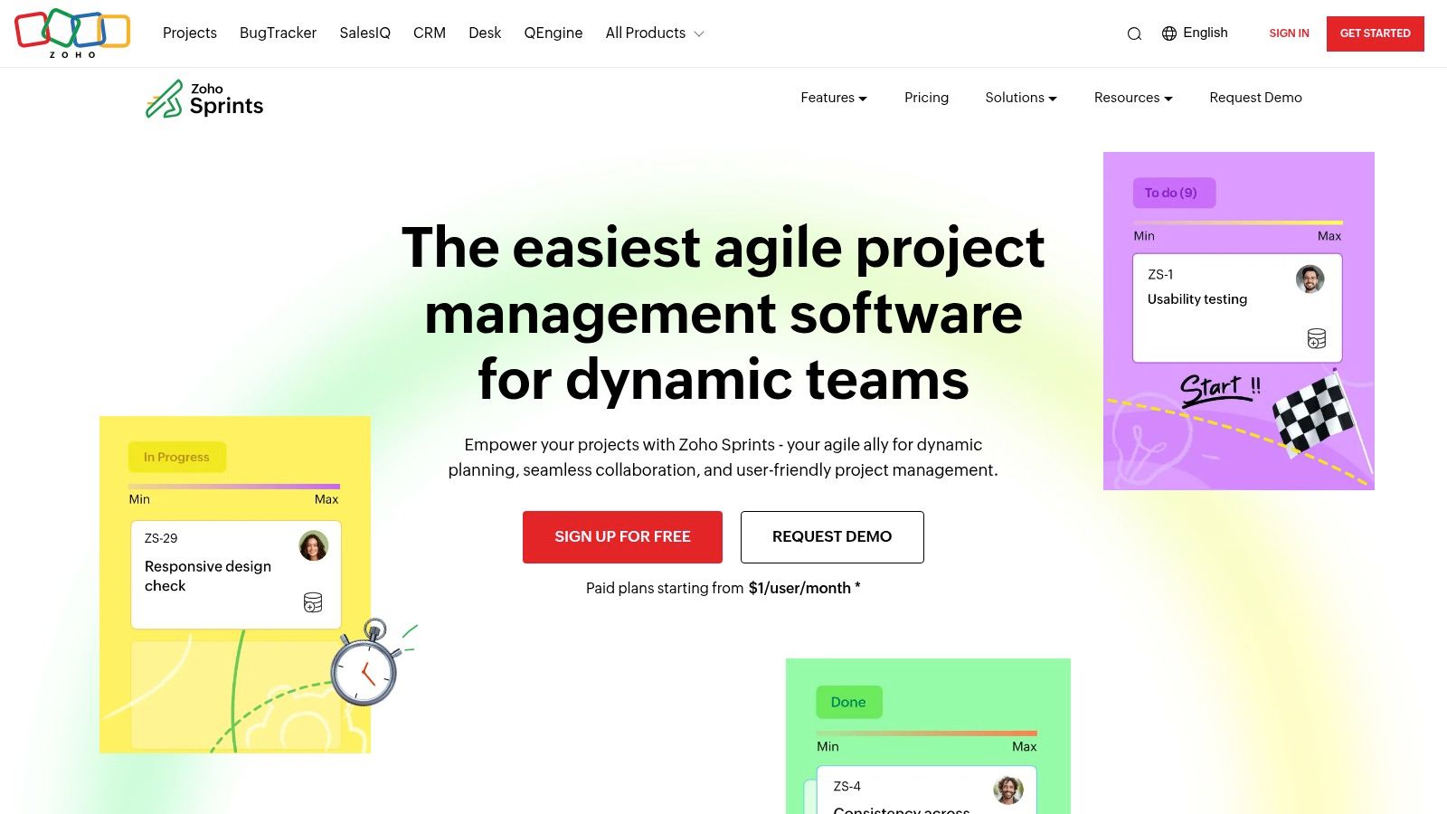 Zoho Sprints