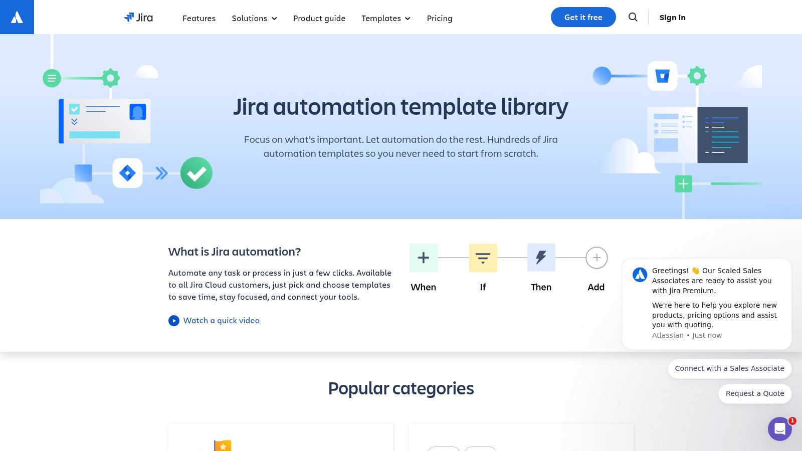 Atlassian's Jira Automation Template Library