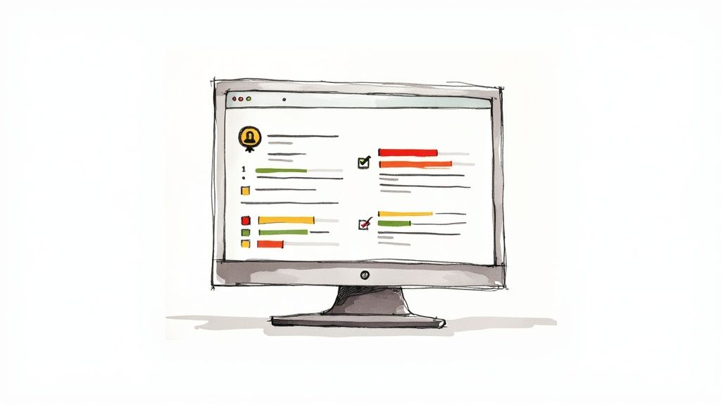 A diagram showing interconnected tool icons like Docker, Slack, and SonarQube, all connected to the central Jenkins logo.