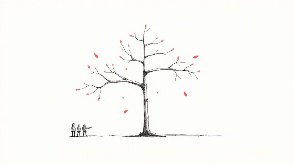 An organized set of colored wires representing clean Git branches