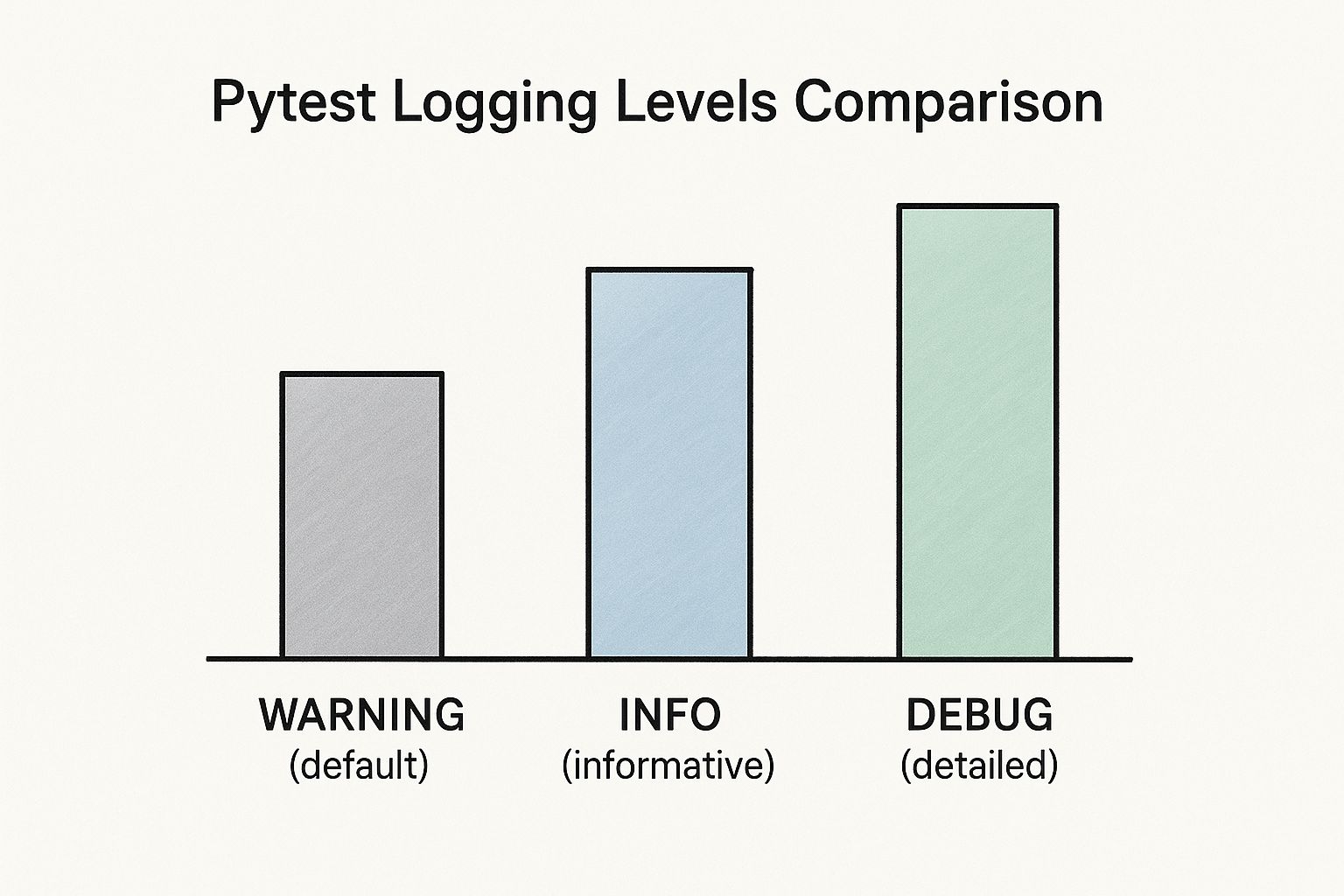 Infographic about pytest logging