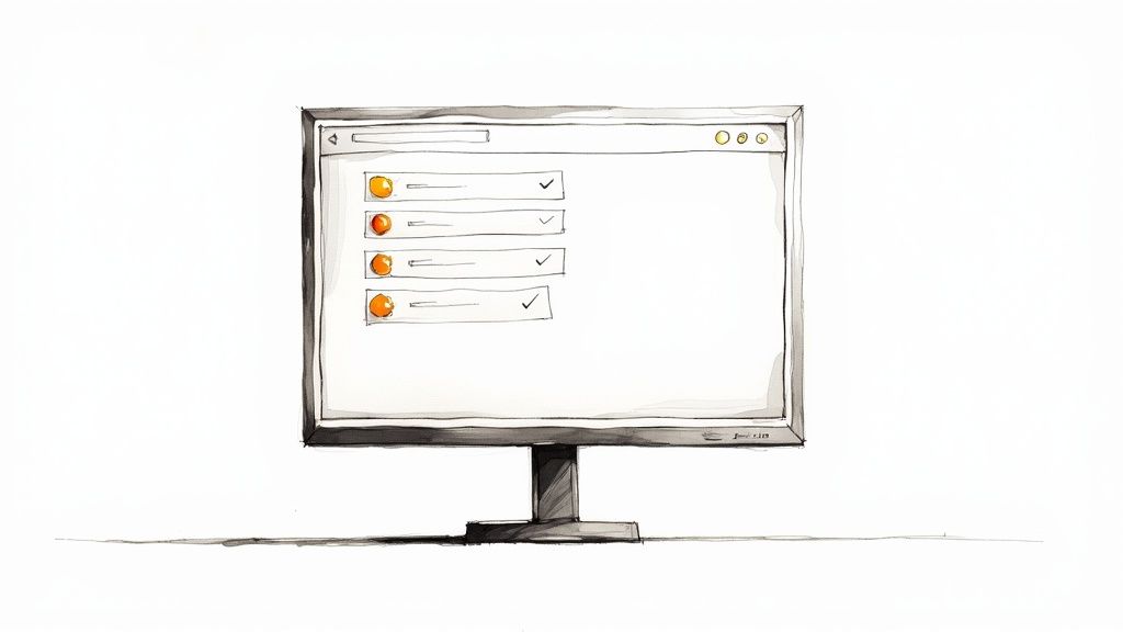 A developer working on a laptop with code and diagrams overlayed, representing a well-prepared development environment.