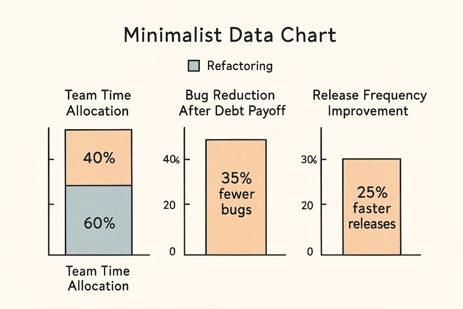Infographic about managing technical debt