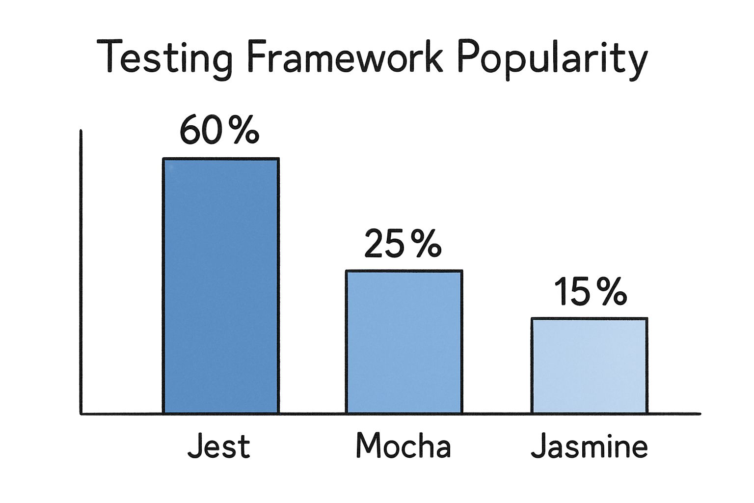 Infographic about javascript unit tests