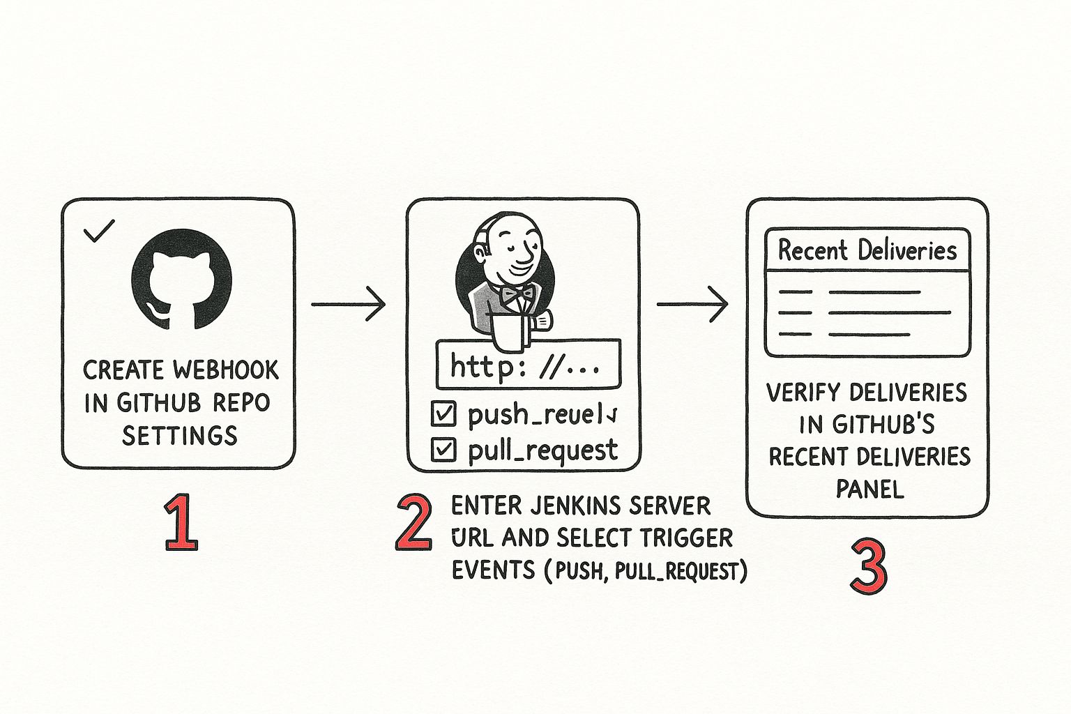 Infographic about jenkins ci github
