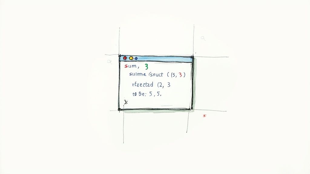 A developer's desk with a laptop displaying code, emphasizing a clean and organized workspace.