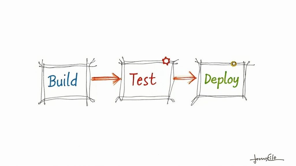 Jenkins logo and gears representing setup and configuration