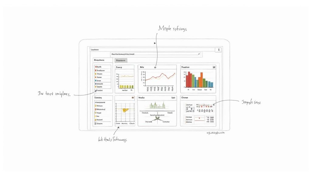 A sample Jenkins Dashboard View plugin showing various portlets like build history, job grid, and test trends.