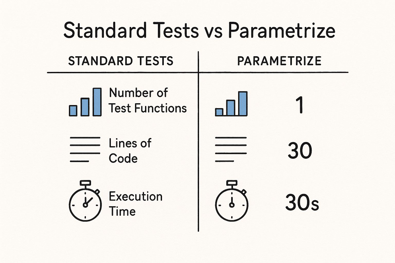 Infographic about python parametrize