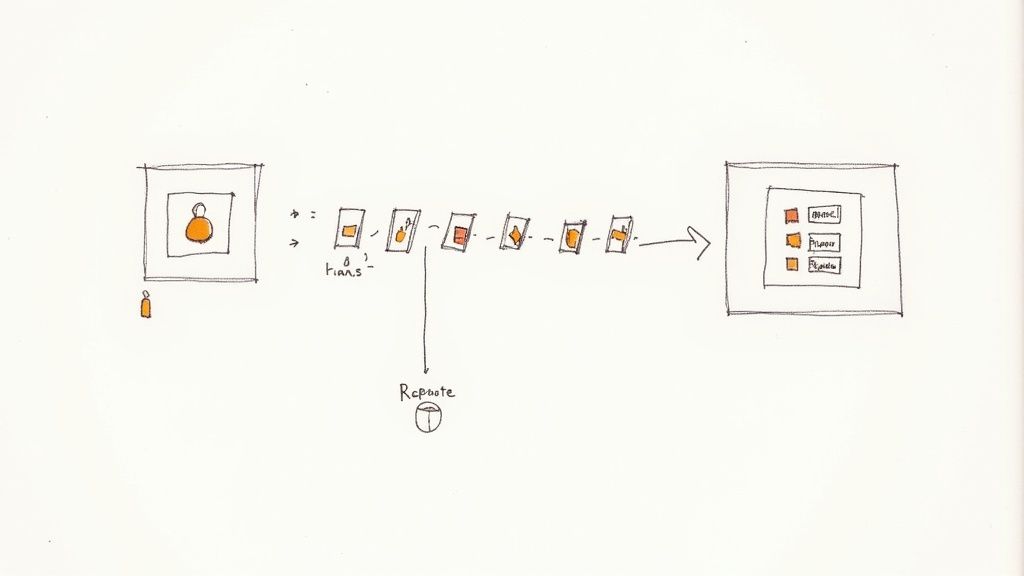 A developer's hands typing on a laptop with lines of code visible, illustrating a practical coding scenario.