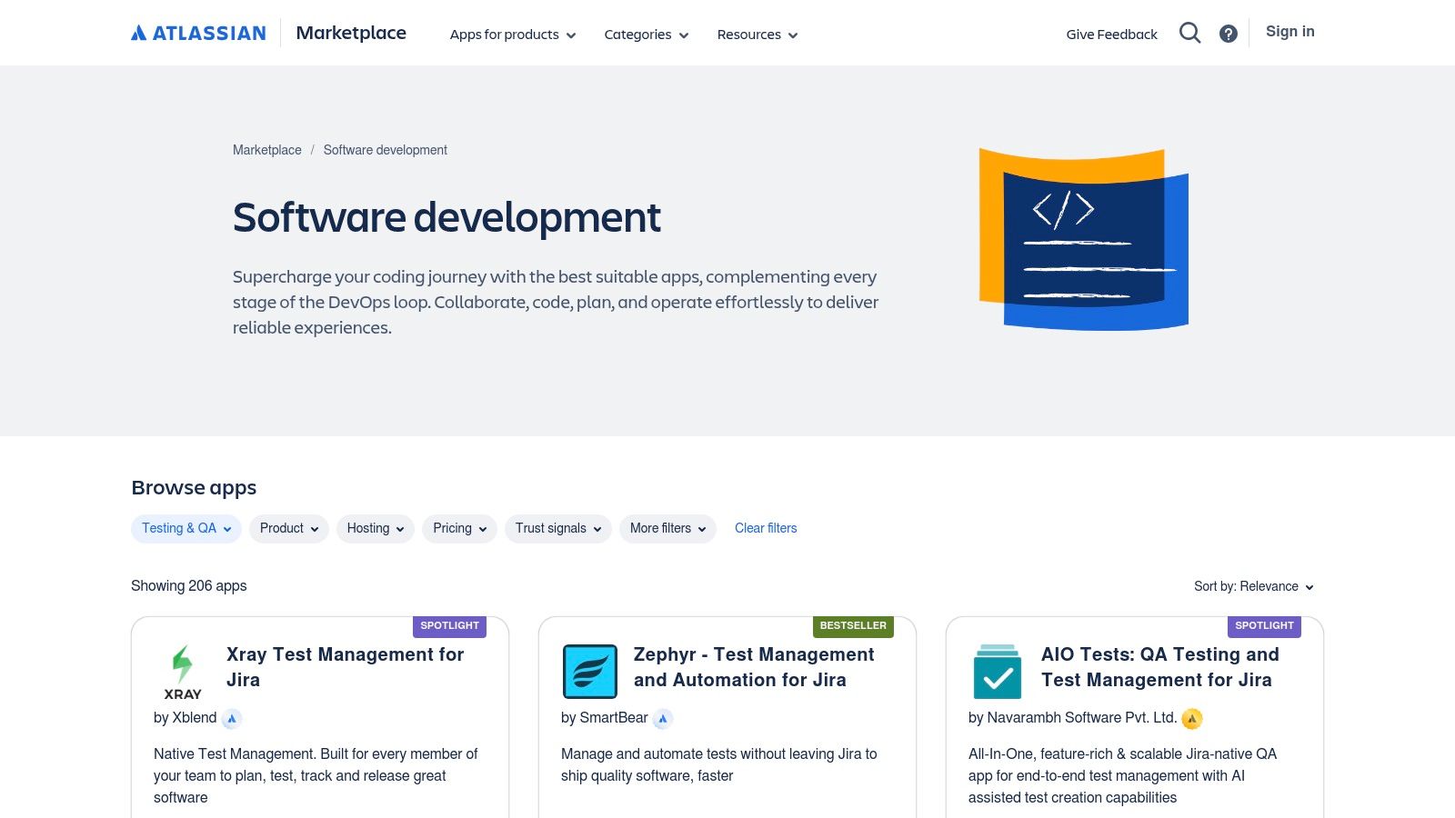 Atlassian Marketplace – Test Management Category