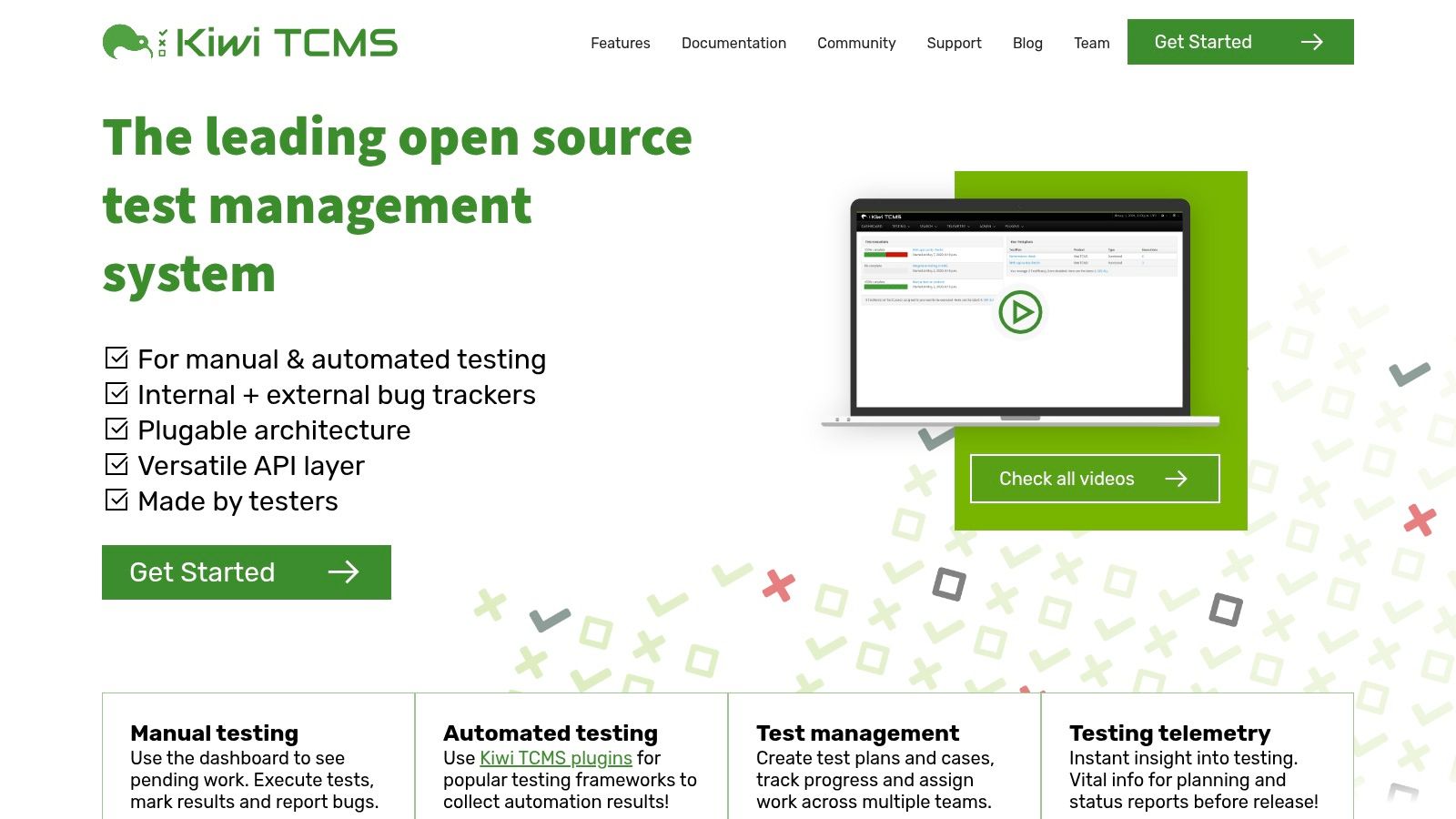 Kiwi TCMS (Open Source with paid subscriptions/hosting)