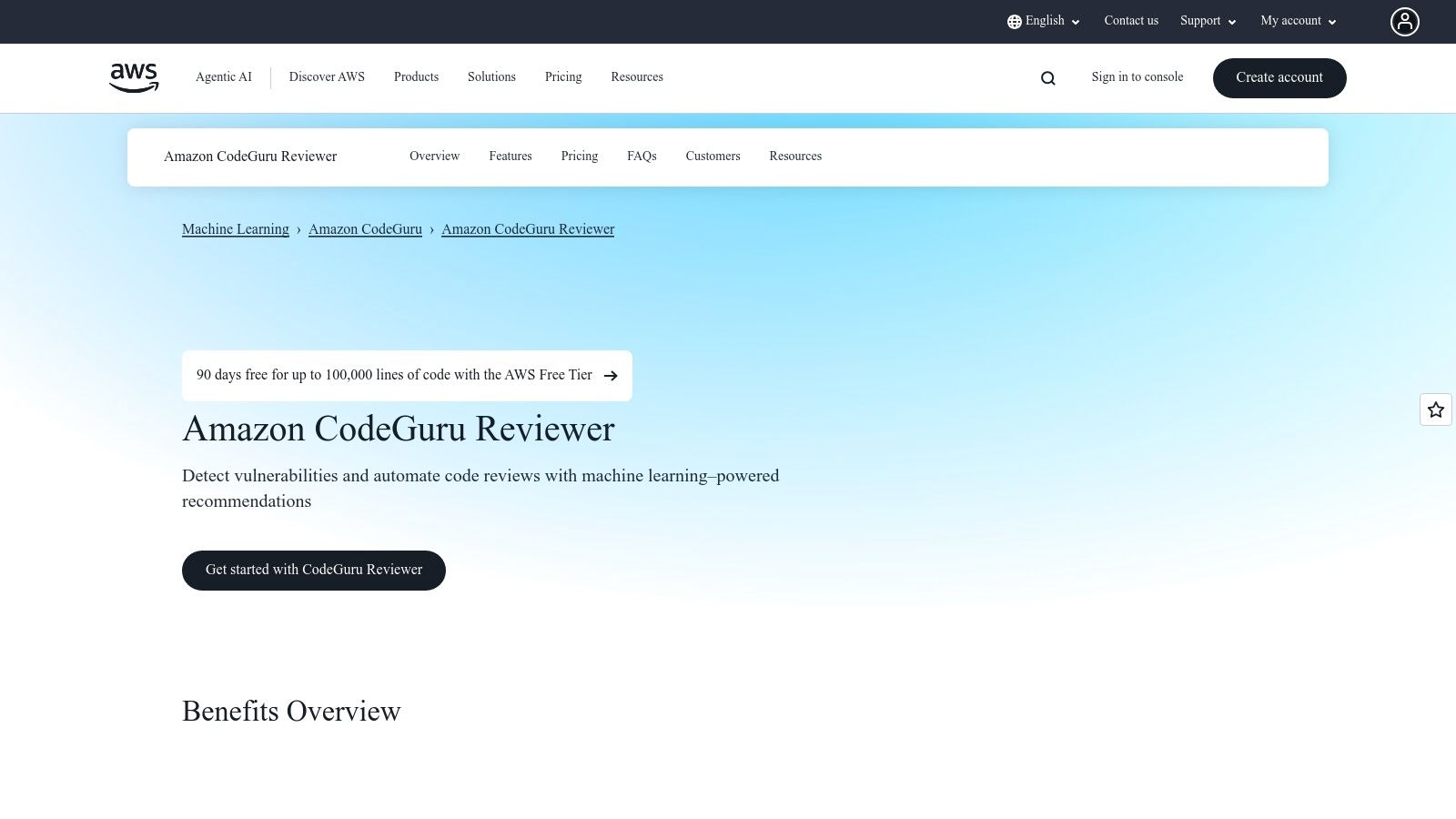 Amazon CodeGuru Reviewer