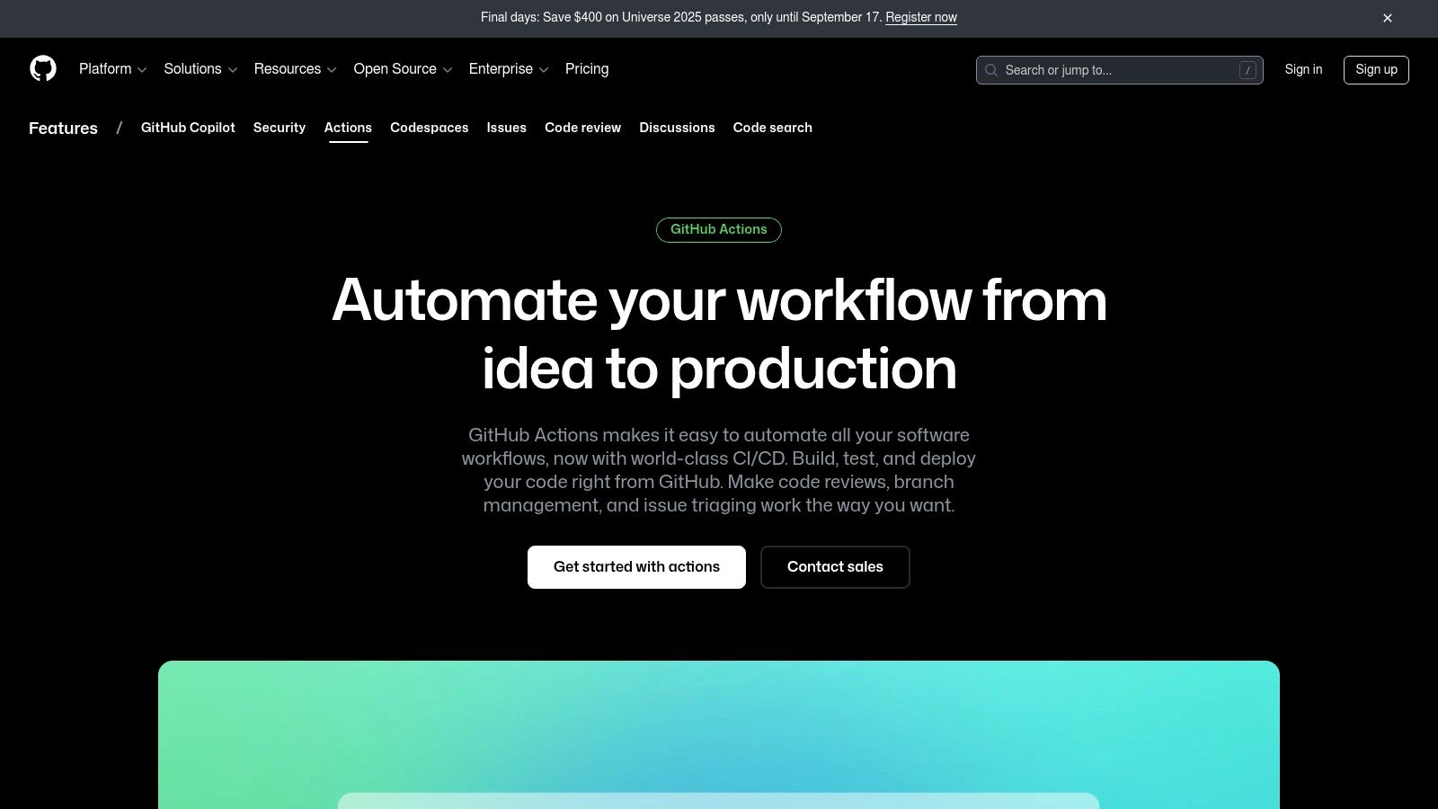 GitHub Actions (GitHub)