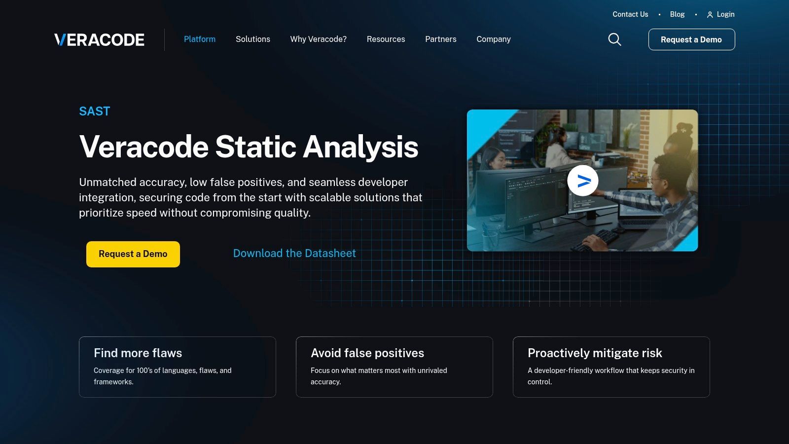 Veracode (Static Analysis / AppSec Platform)