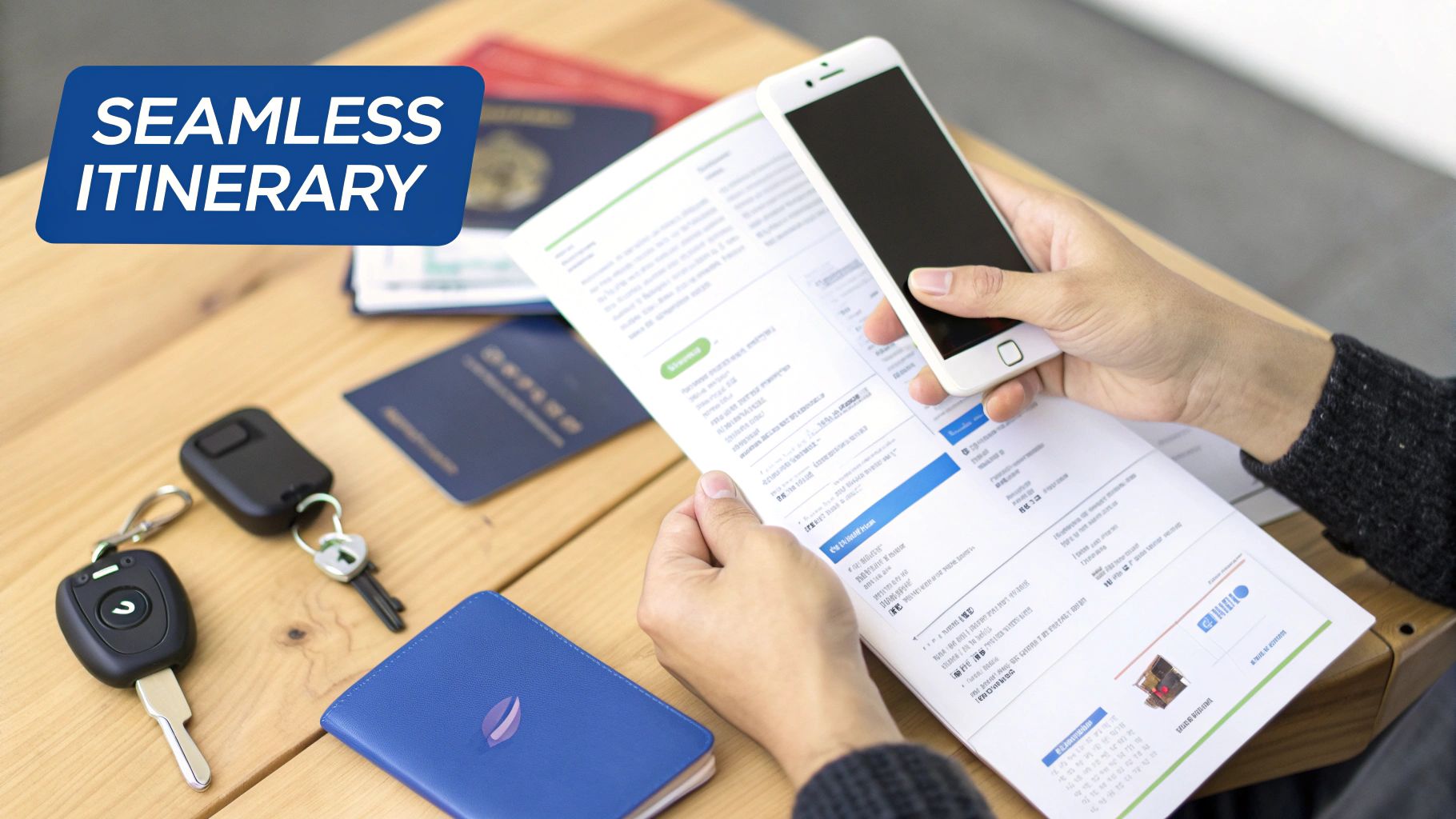 Couple walking through a beautifully lit cobblestone street at dusk.