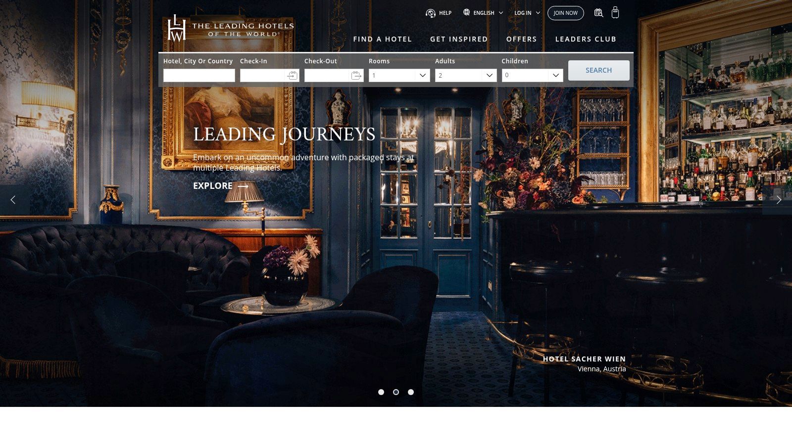 A luxury hotel room with classic decor and a view of Florence, Italy, representing the style of The Leading Hotels of the World.