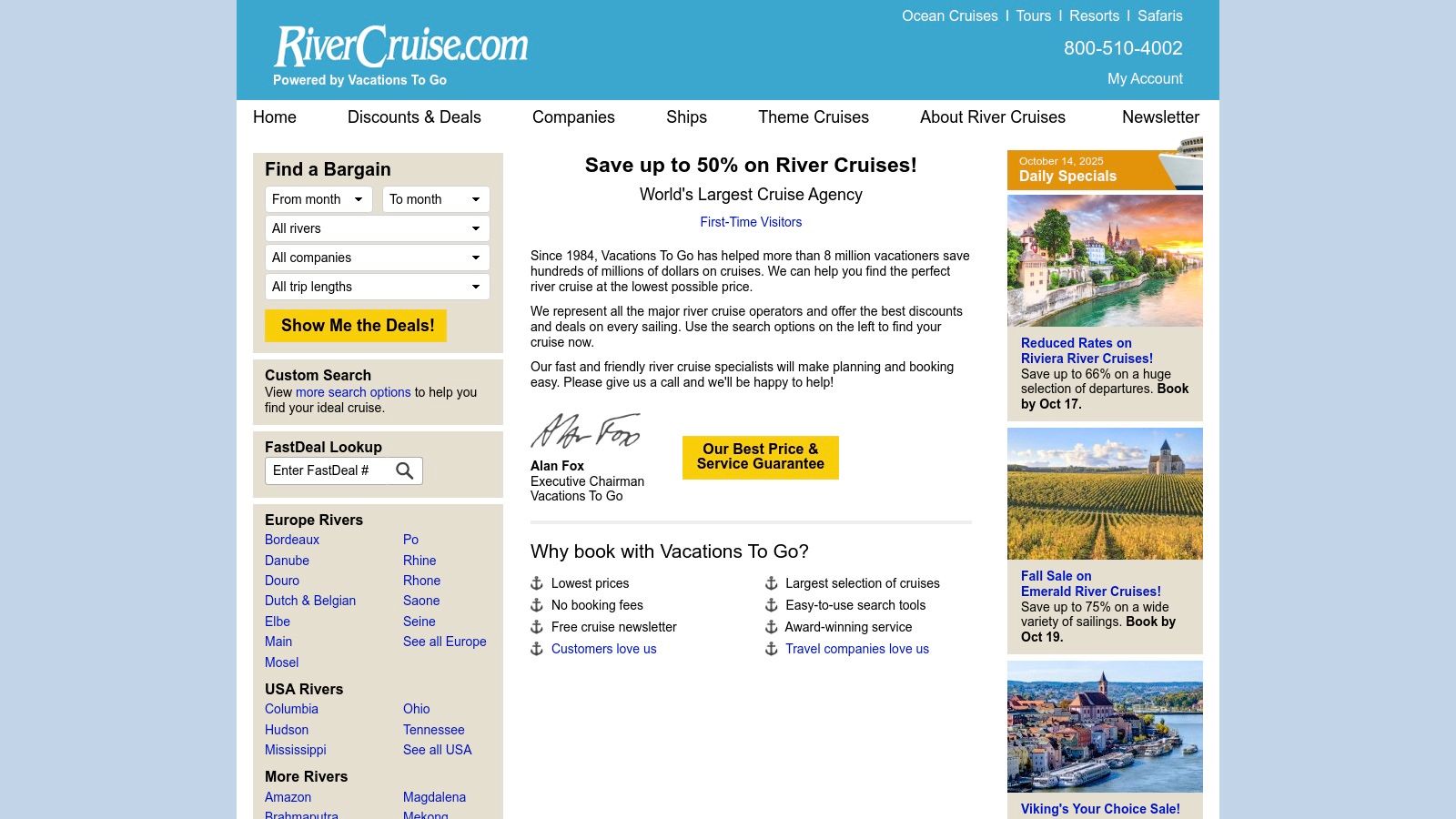 Vacations To Go (rivercruise.com)