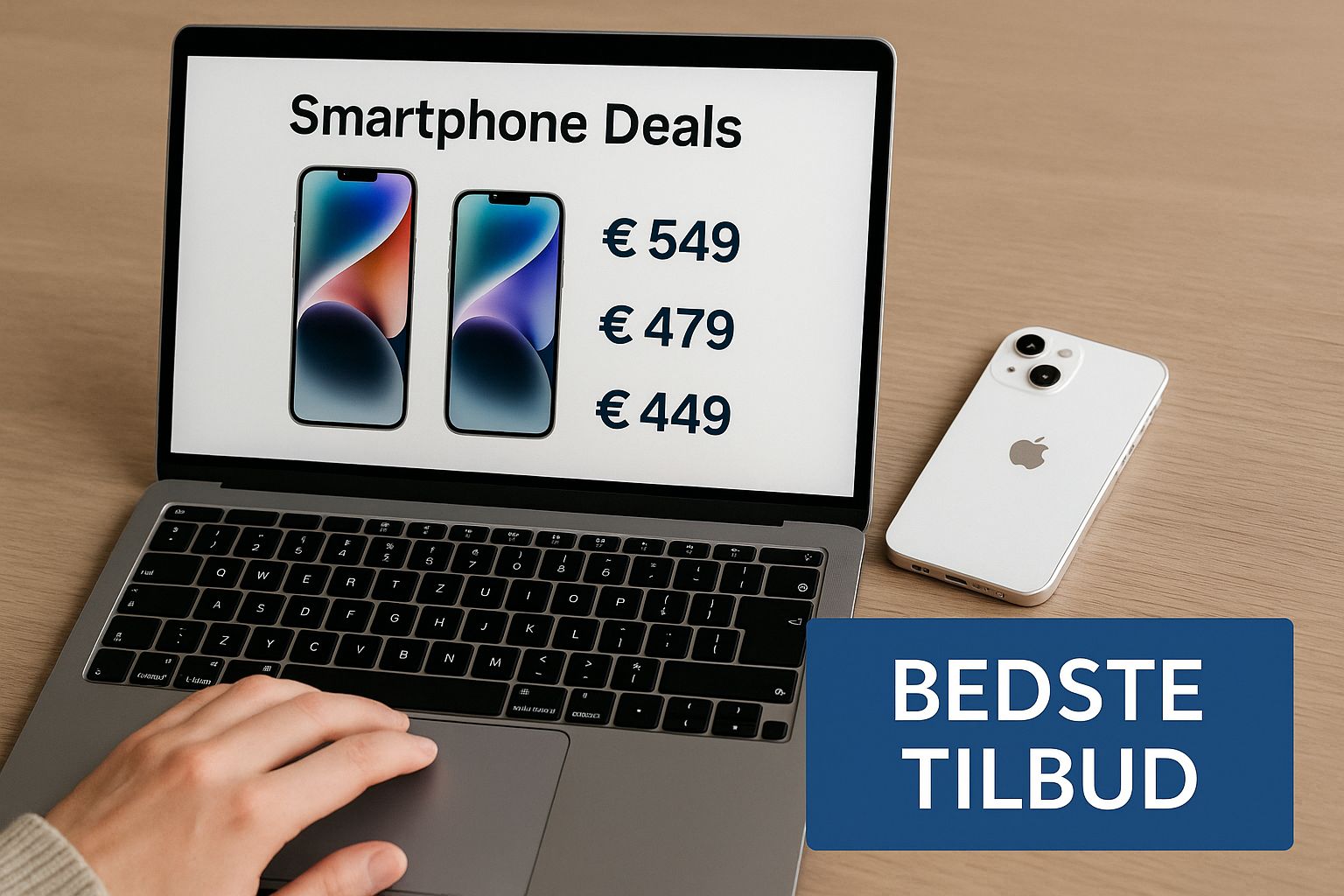 Infographic about iphone 13 mini tilbud