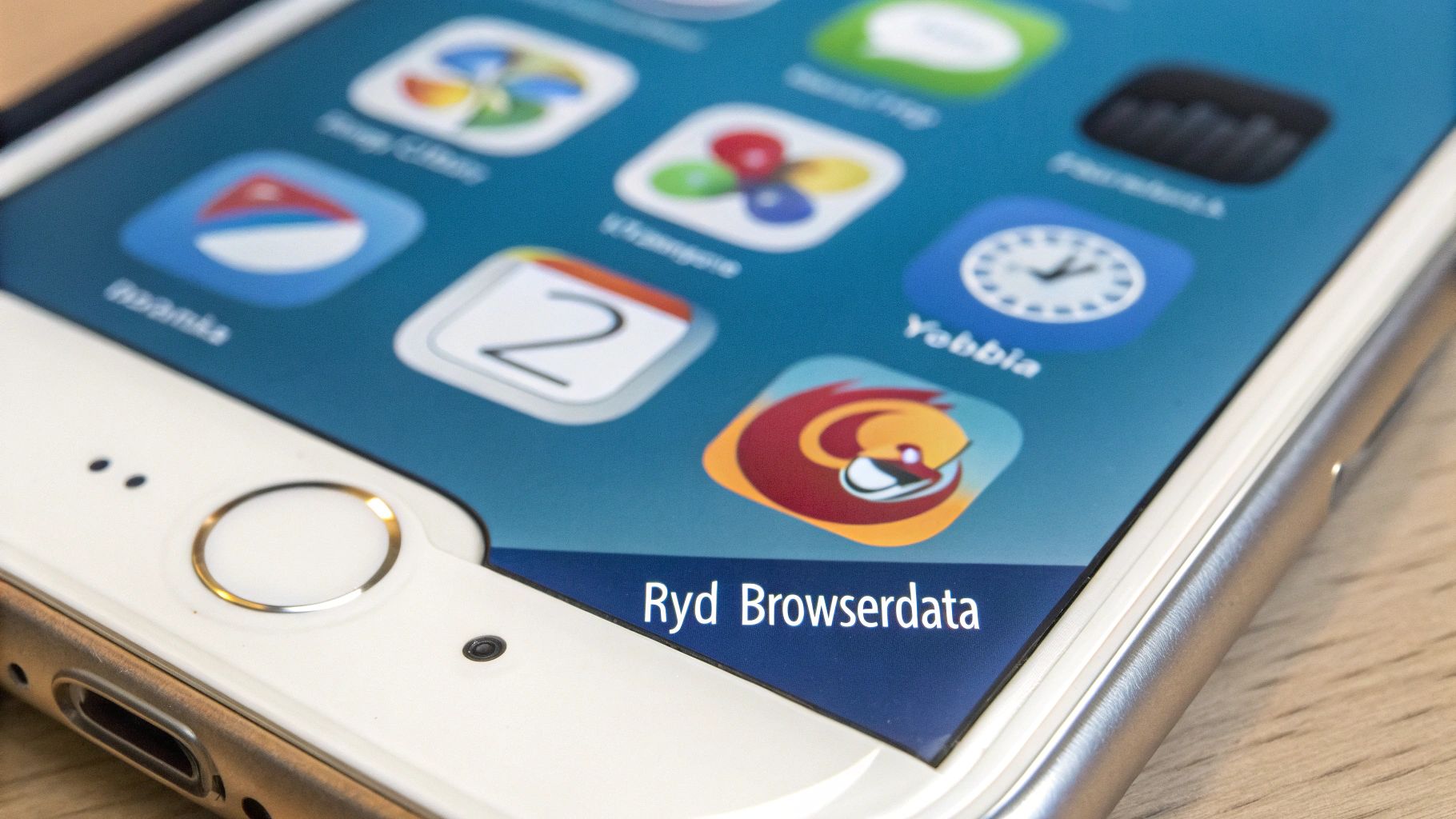 En iPhone-skærm, der viser Chrome- og Firefox-ikonerne side om side.