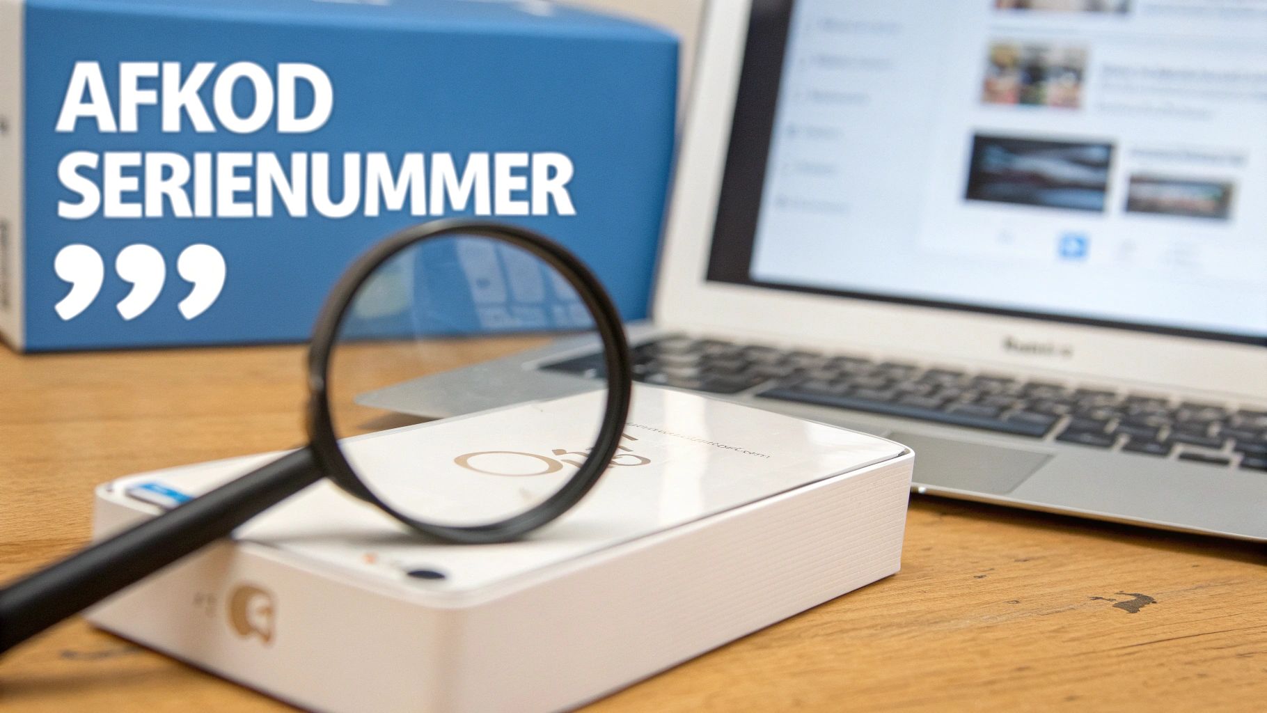 Screenshot af 'Om'-siden i Indstillinger på en iPhone, der viser serienummer, modelnavn og andre enhedsdetaljer.