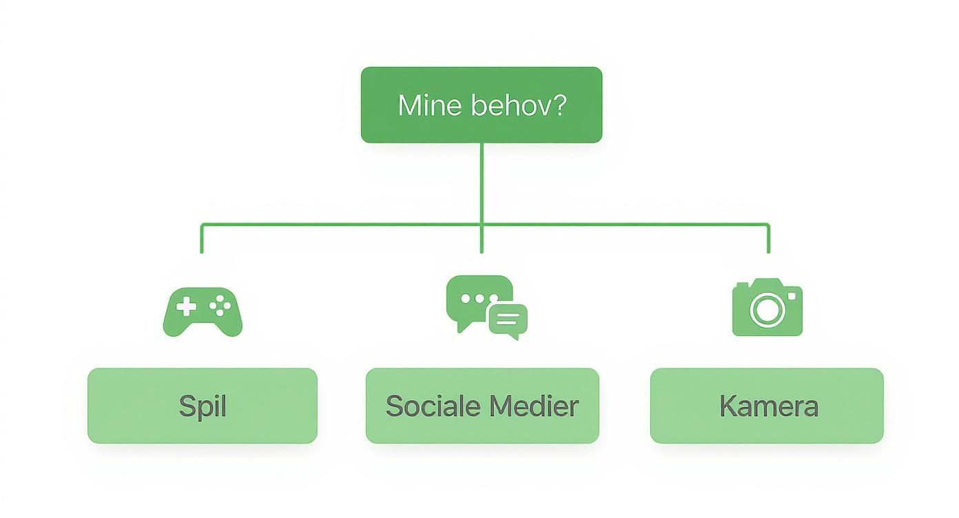 Infographic about bedste android telefon til prisen