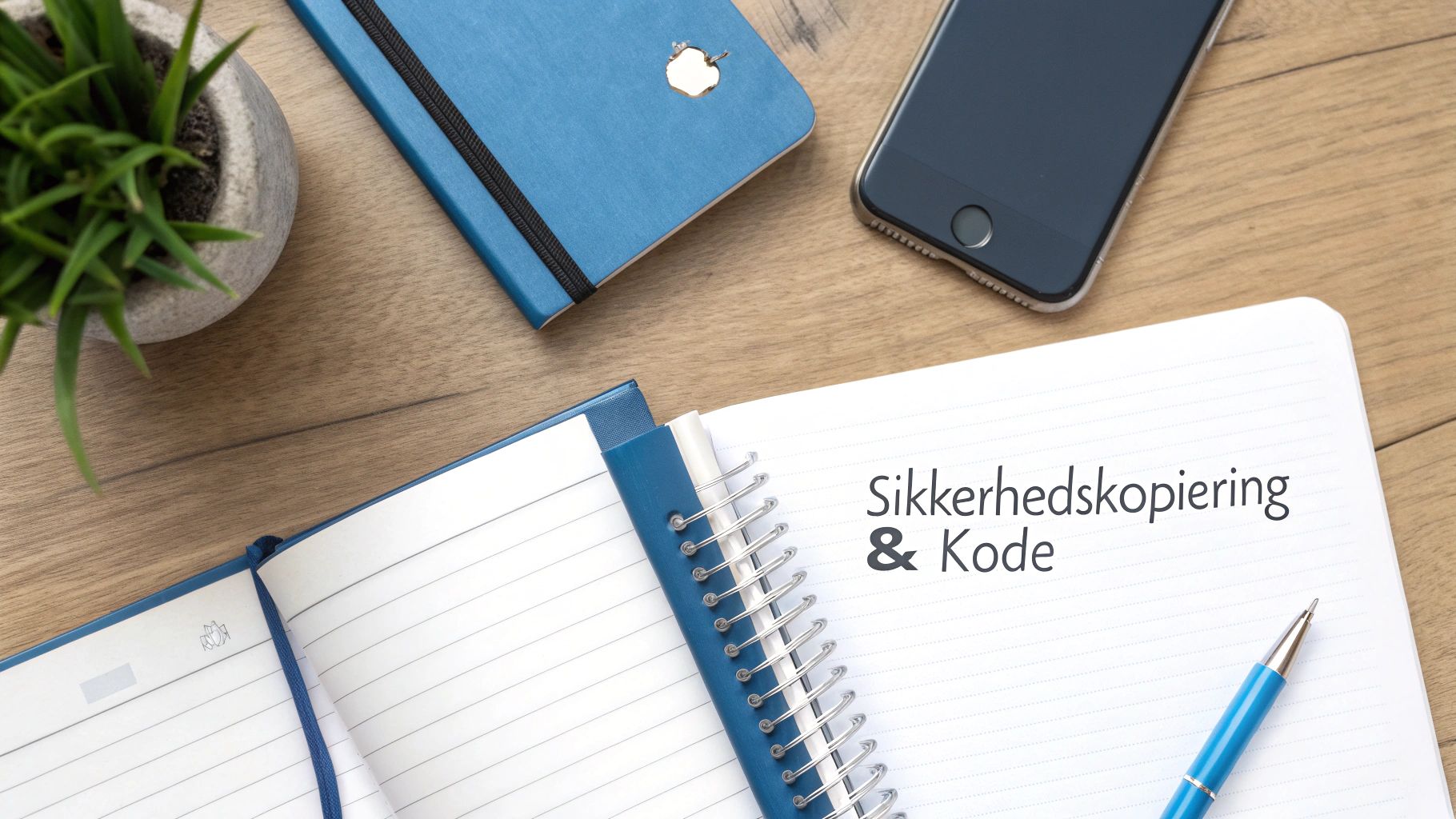 En person der smiler lettet og kigger på sin oplåste iPhone.