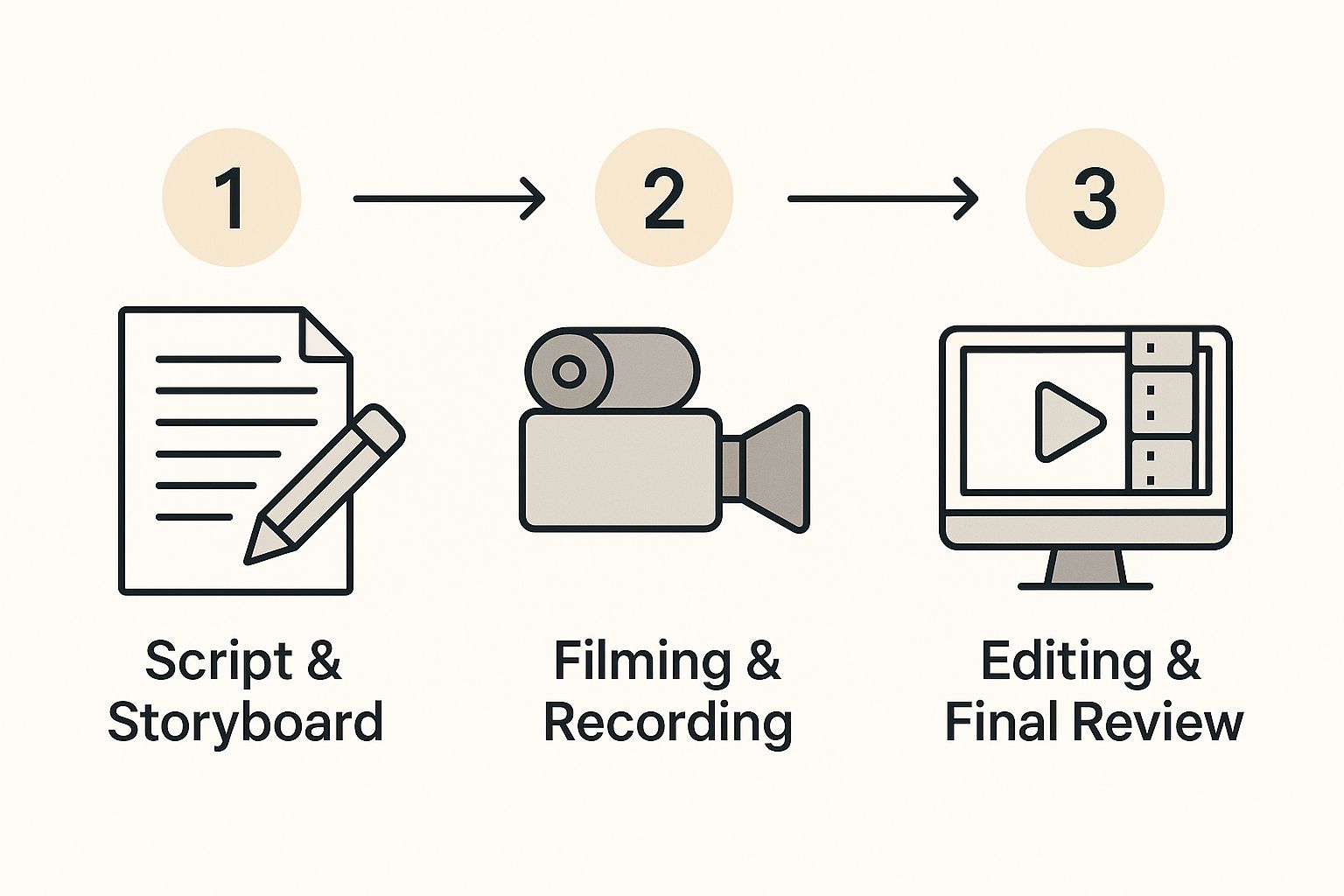 Infographic about service video production