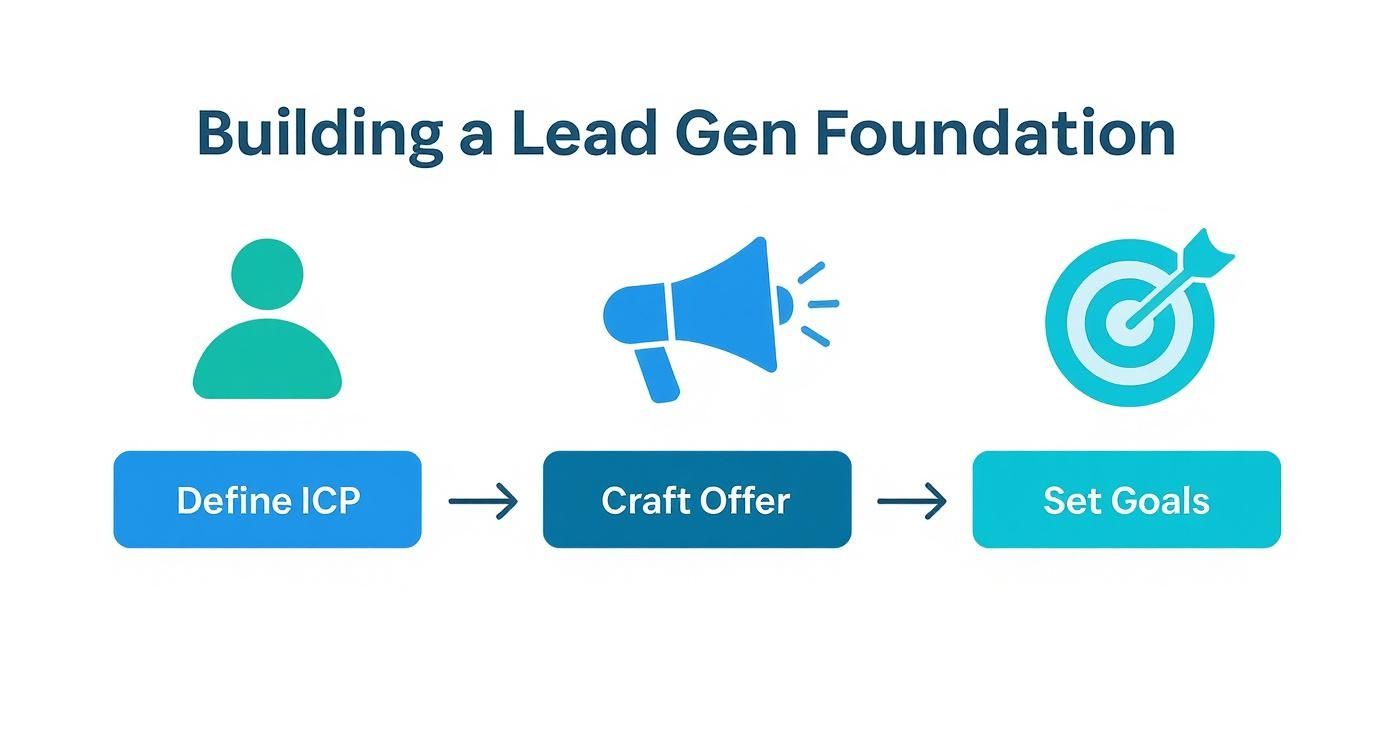 Infographic about how to generate leads online