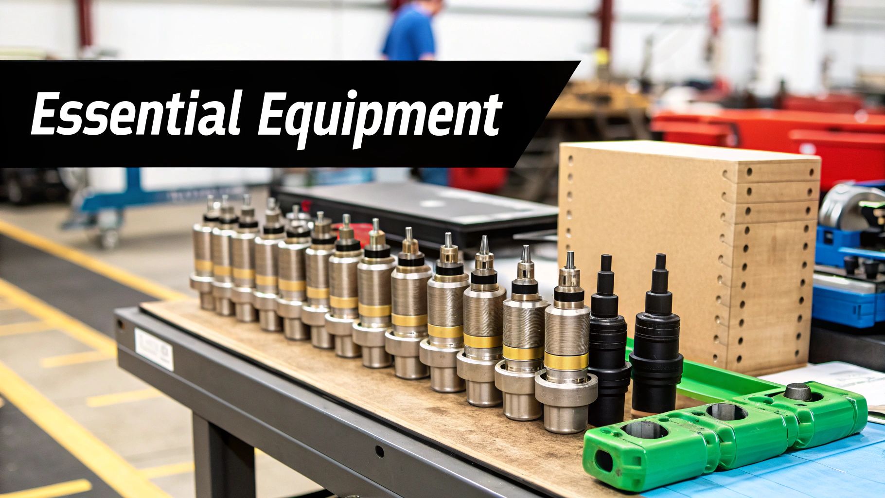 Technicians preparing a hot tapping machine for installation on a gas pipeline.