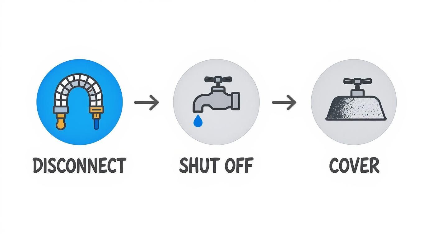 Infographic about how to prevent frozen pipes in winter