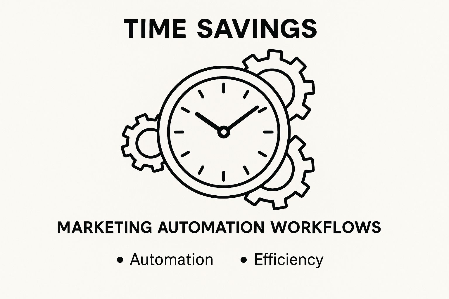 Infographic about marketing automation workflows