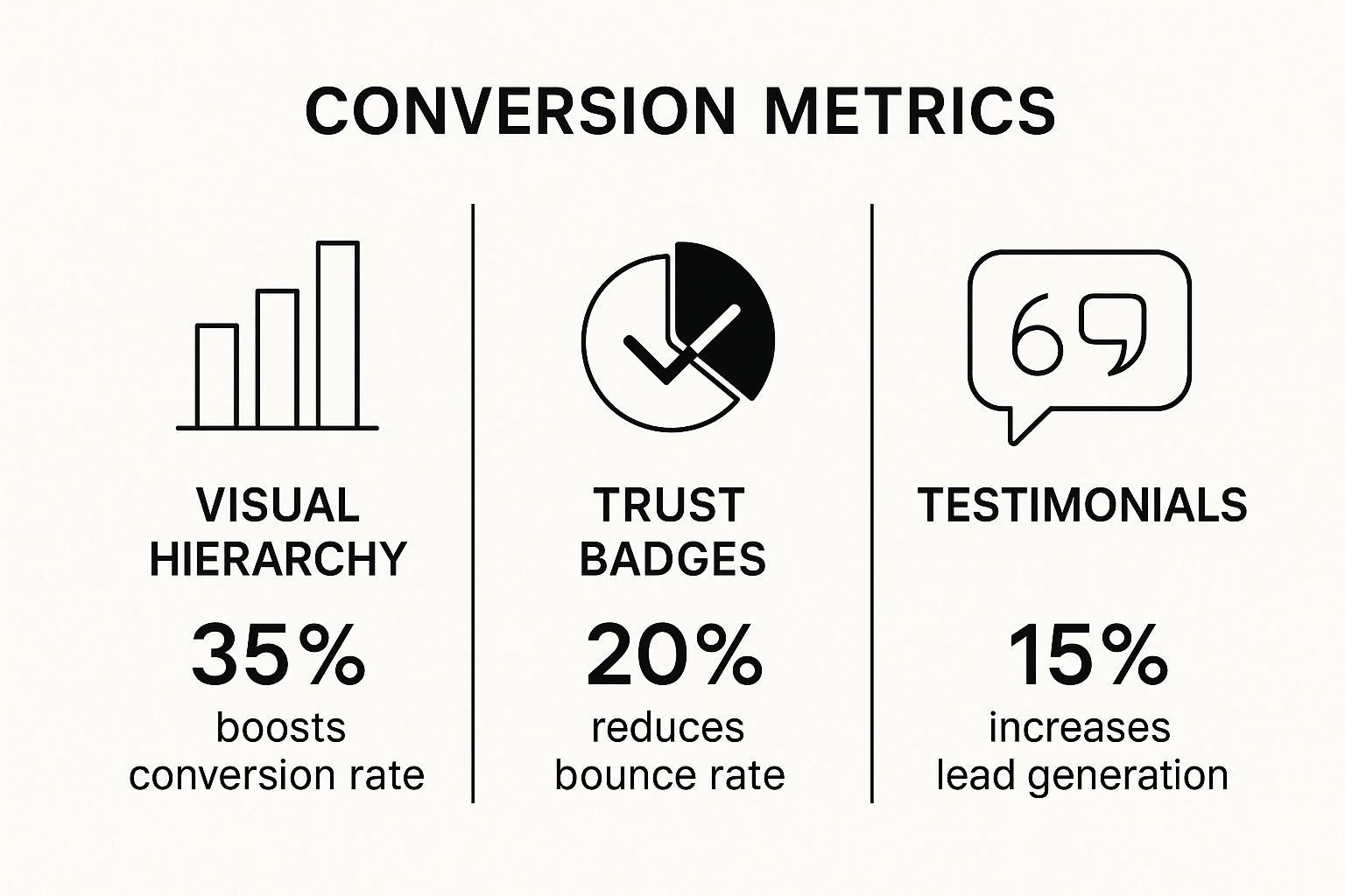 Infographic about high converting landing page