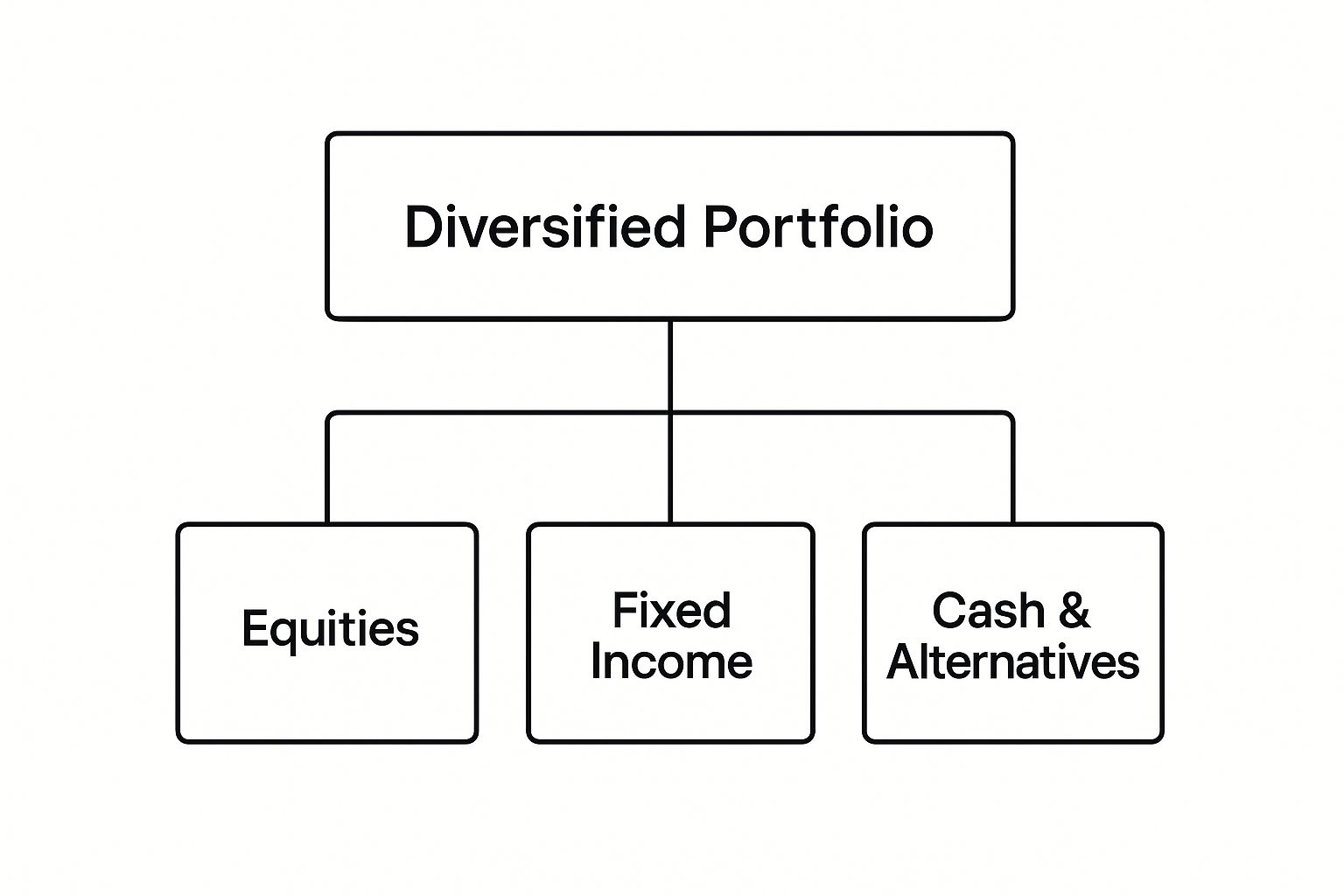 Infographic about diversification investment portfolio