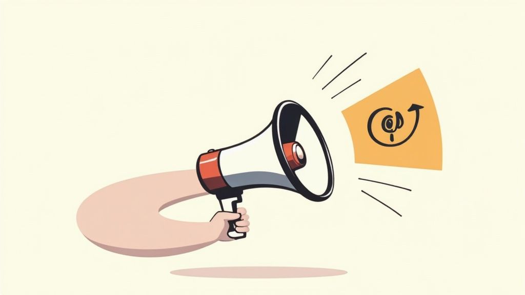 A lightbulb icon with a person inside, symbolizing a brand idea.