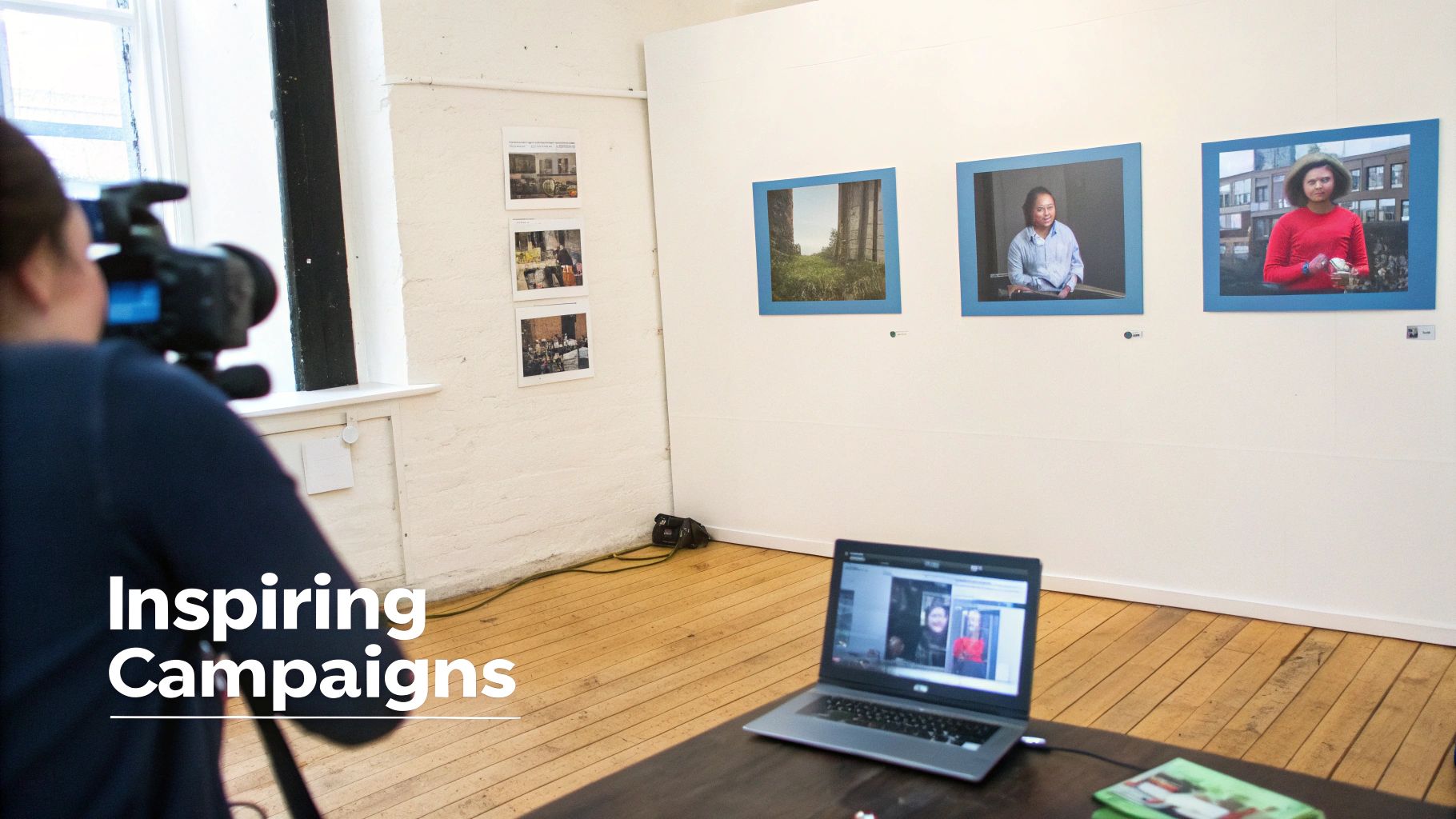 A person watching an inspiring branded content video on a tablet.