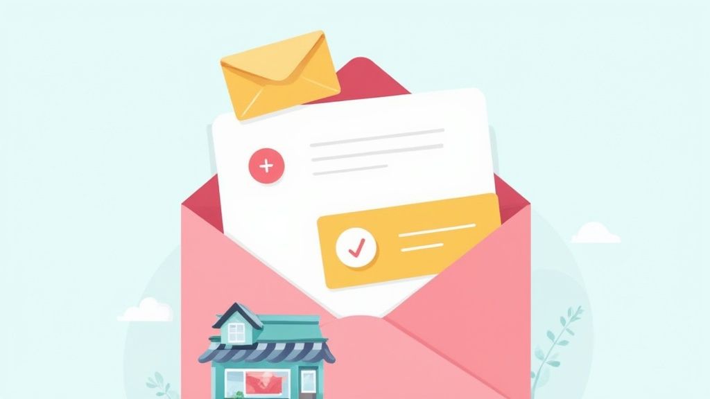 Infographic detailing the benefits and process of Email Marketing