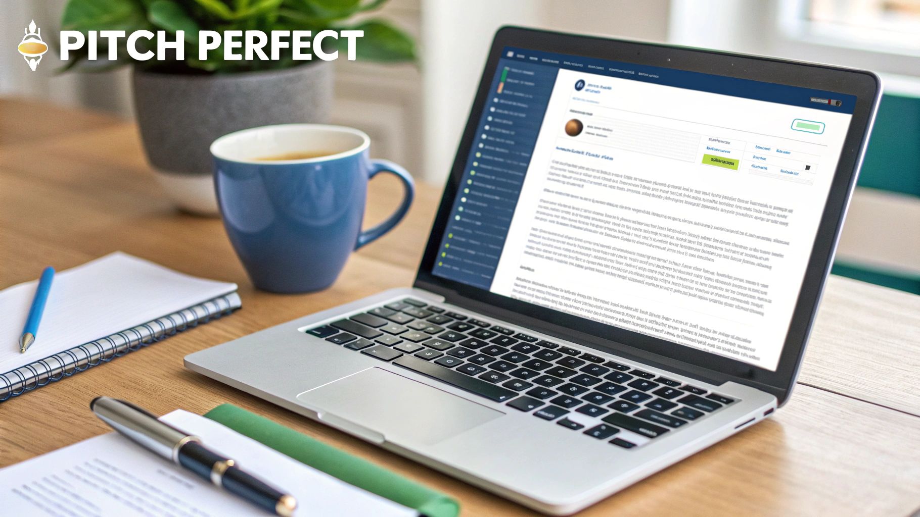 An influencer's hands typing on a laptop, crafting a pitch email to a brand.