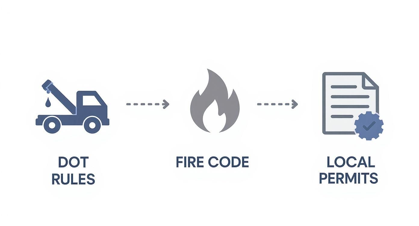 Infographic about pipe line trucks